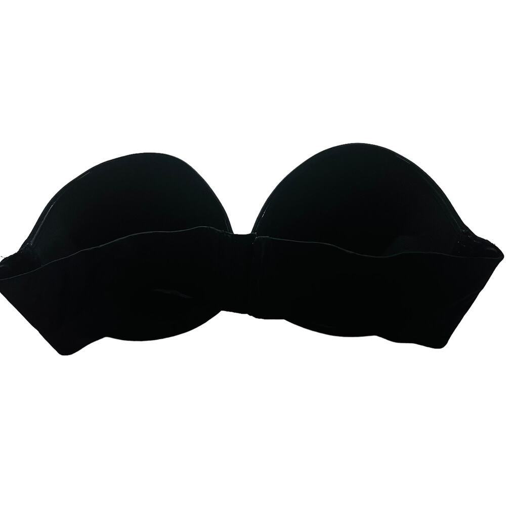Cacique Strapless Underwire Bra Size 44DDD Black - Picture 4 of 7